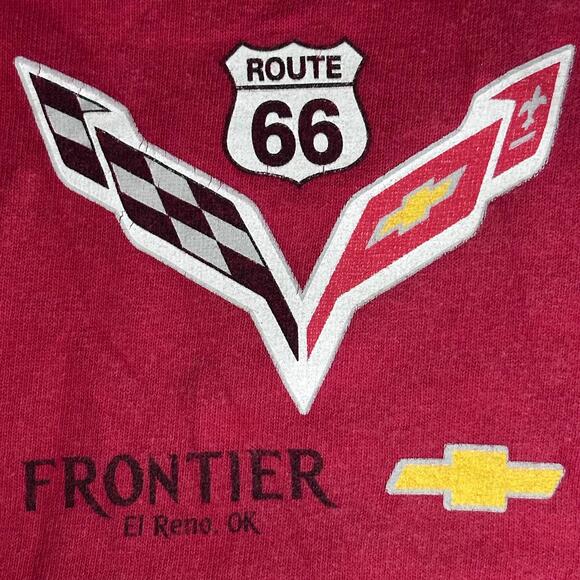 🇺🇸 Gildan Route 66 Corvette Tee – Red Size XL - Picture 4 of 5